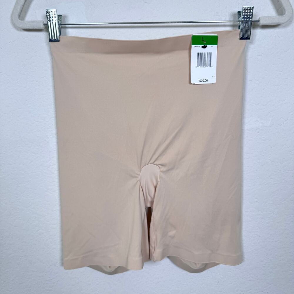 Maidenform Womens Cool Comfort Control Thigh Shorts Size L Shaper Stretch Nude